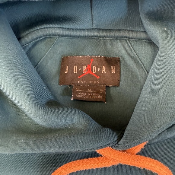 Air Jordan pullover hoodie size medium Tiel‎ Dark Green Heavy Weight. Lettering - Picture 9 of 16